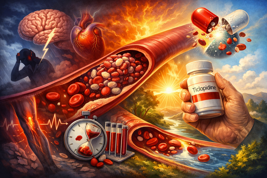 Ticlopidine – The Old Guard Against the Sudden Clot
